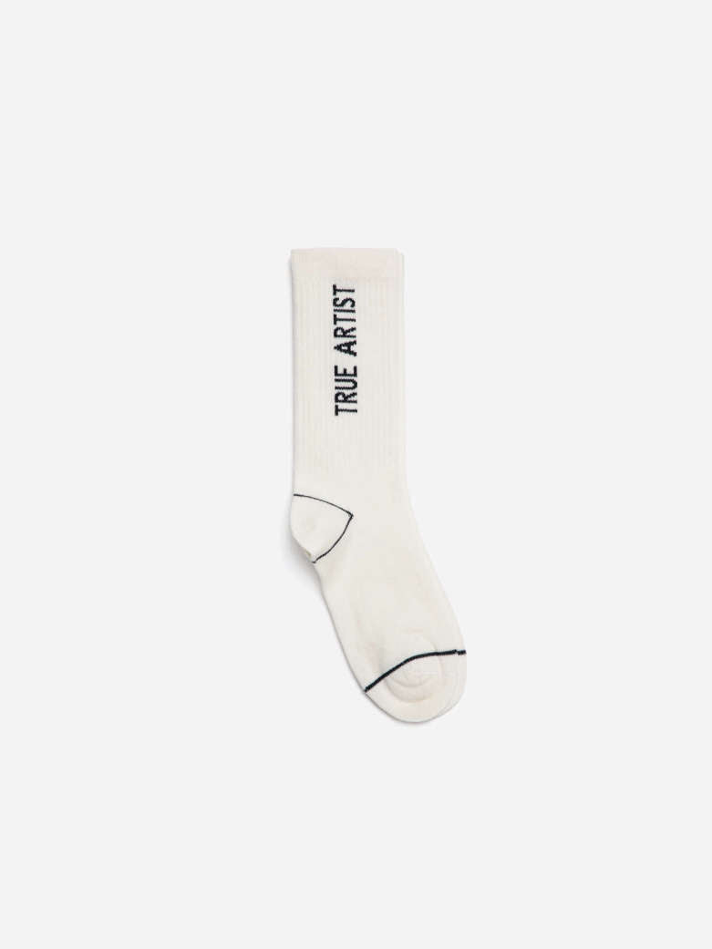 TRUE ARTIST Socks Nº03 Ivory White