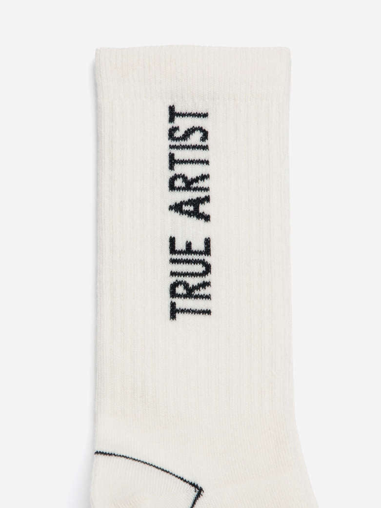 TRUE ARTIST Socks Nº03 Ivory White