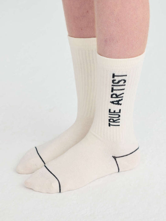 TRUE ARTIST Socks Nº03 Ivory White