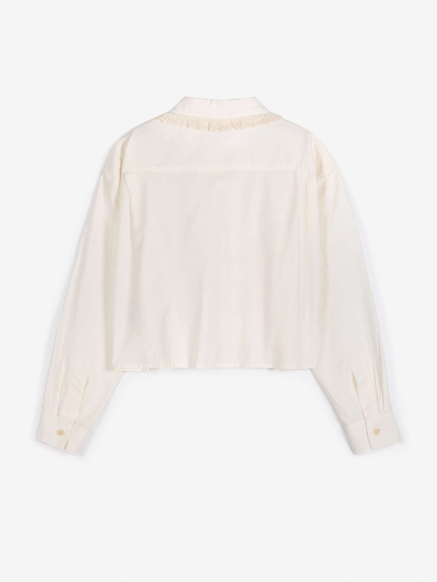BOBO CHOSES Lace Poplin Shirt