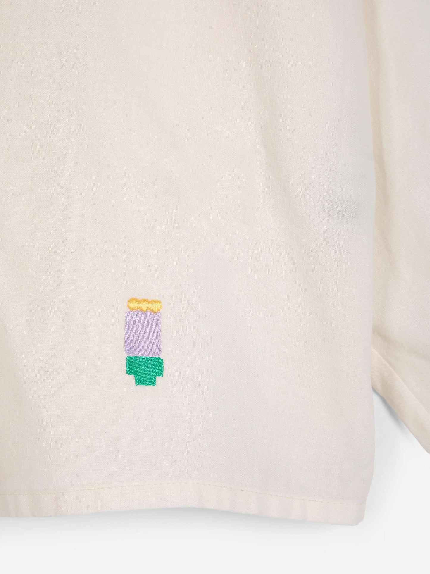 BOBO CHOSES Lace Poplin Shirt