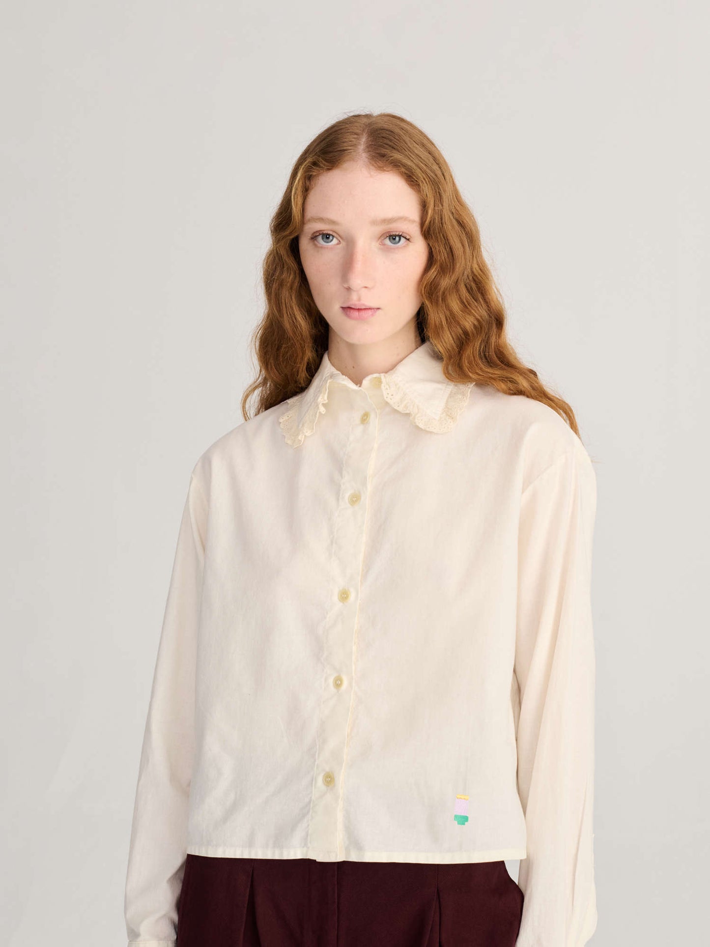 BOBO CHOSES Twill Wide Leg Pants