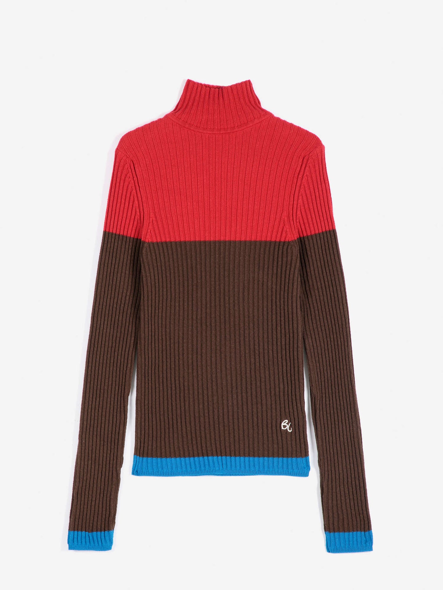 BOBO CHOSES Colour Block Turtleneck Jumper
