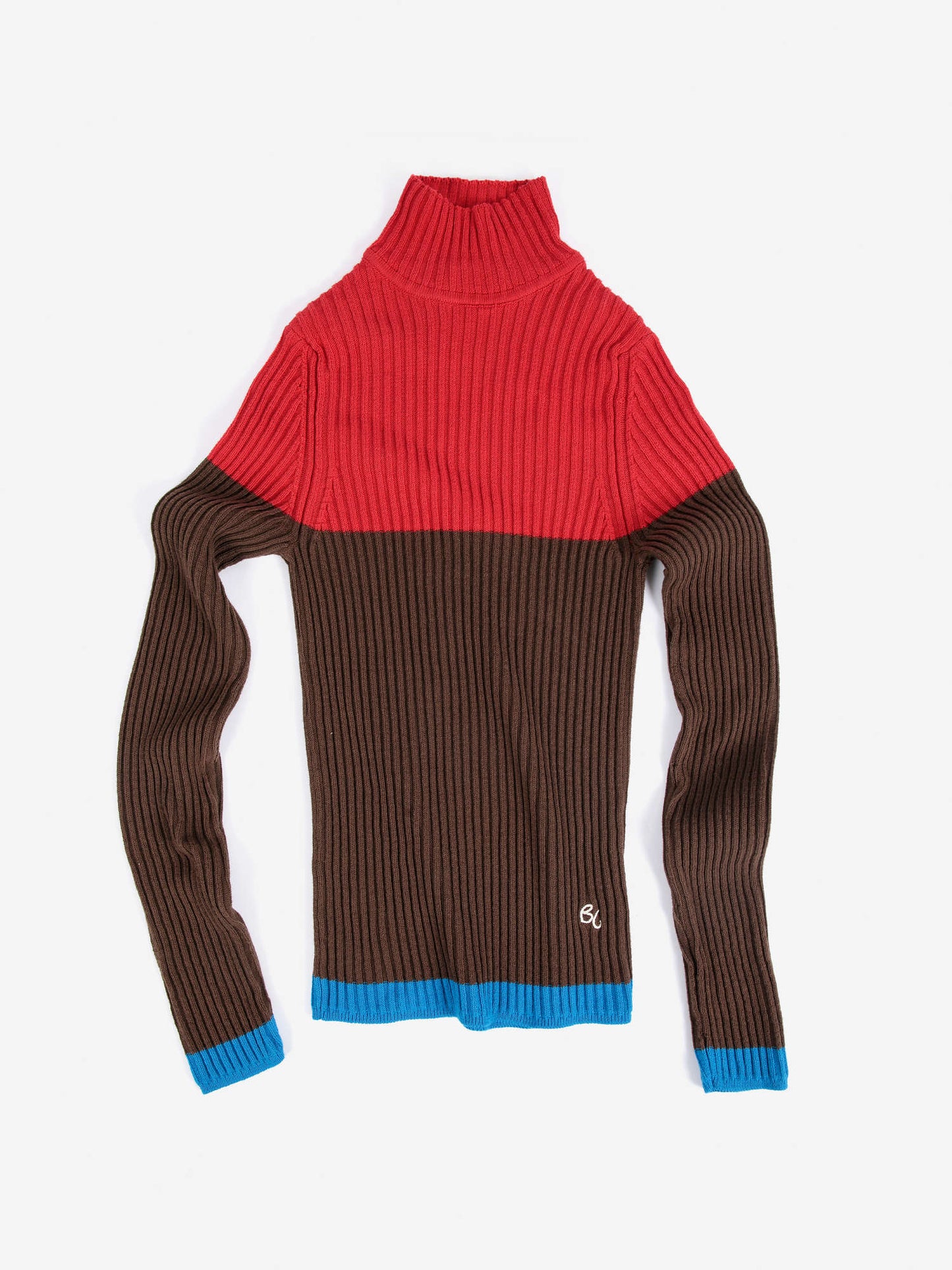 BOBO CHOSES Colour Block Turtleneck Jumper