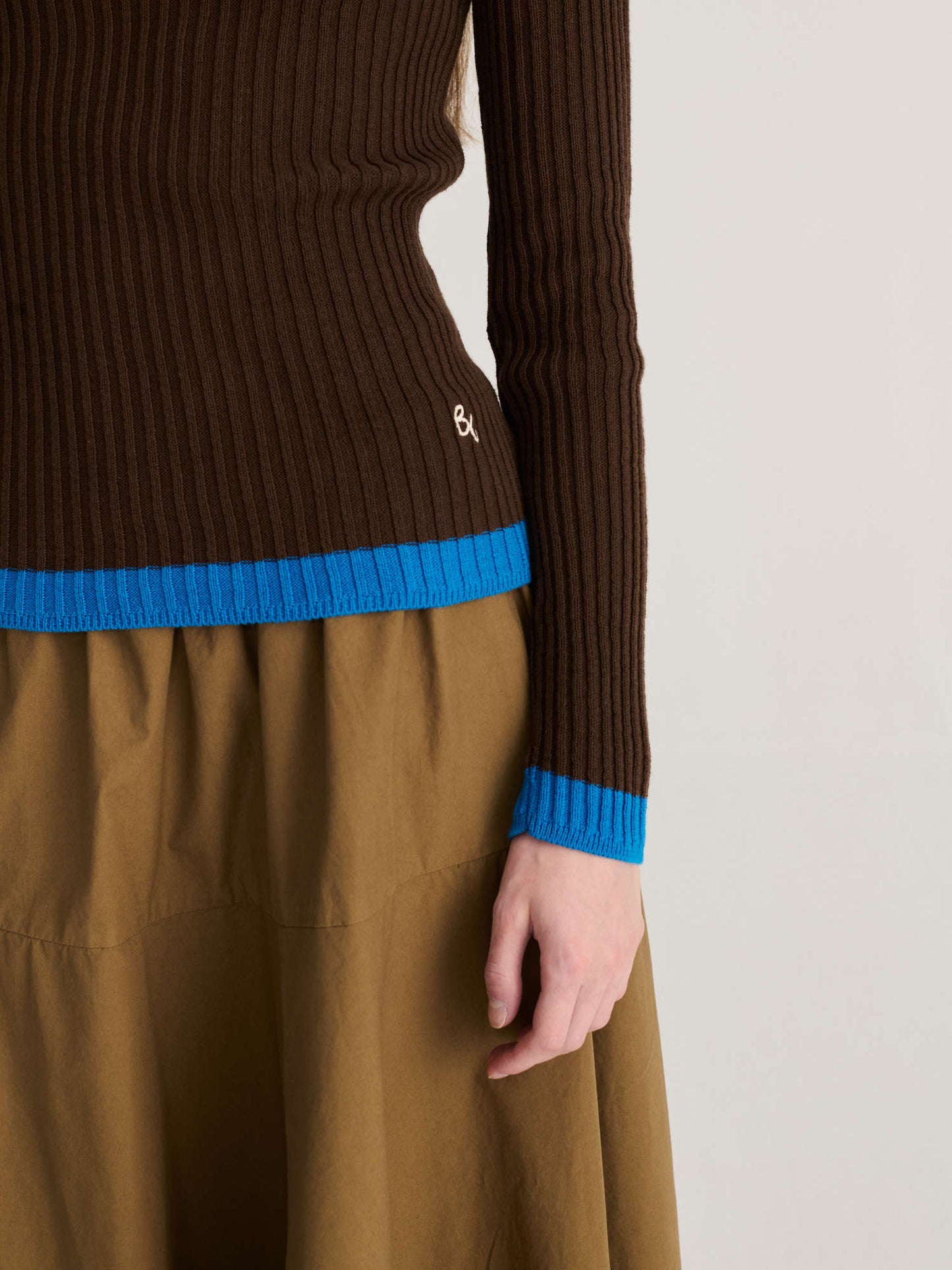 BOBO CHOSES Colour Block Turtleneck Jumper