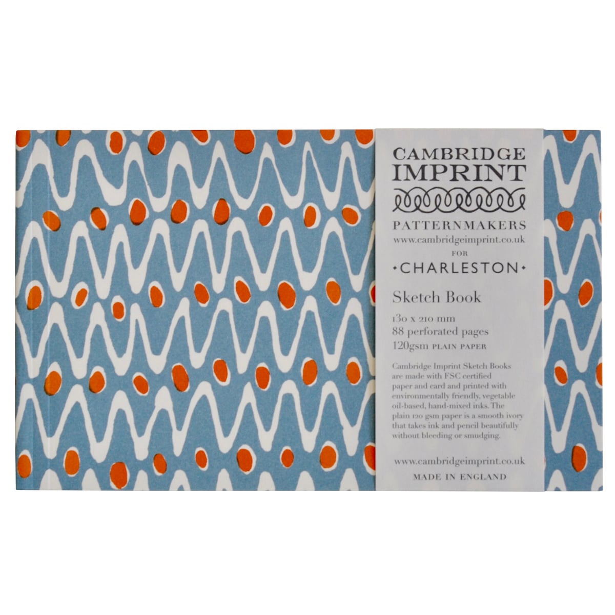 CAMBRIDGE IMPRINT Blue Charleston Ripple Sketchbook