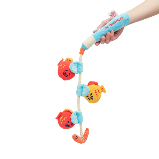 FURRY FOLKS Fishing Nosework & Tug Toy