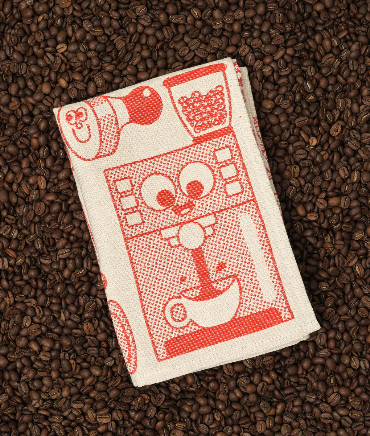 ELLIOT KRUSZYNSKI Kitchen Coffee Time Tea Towel