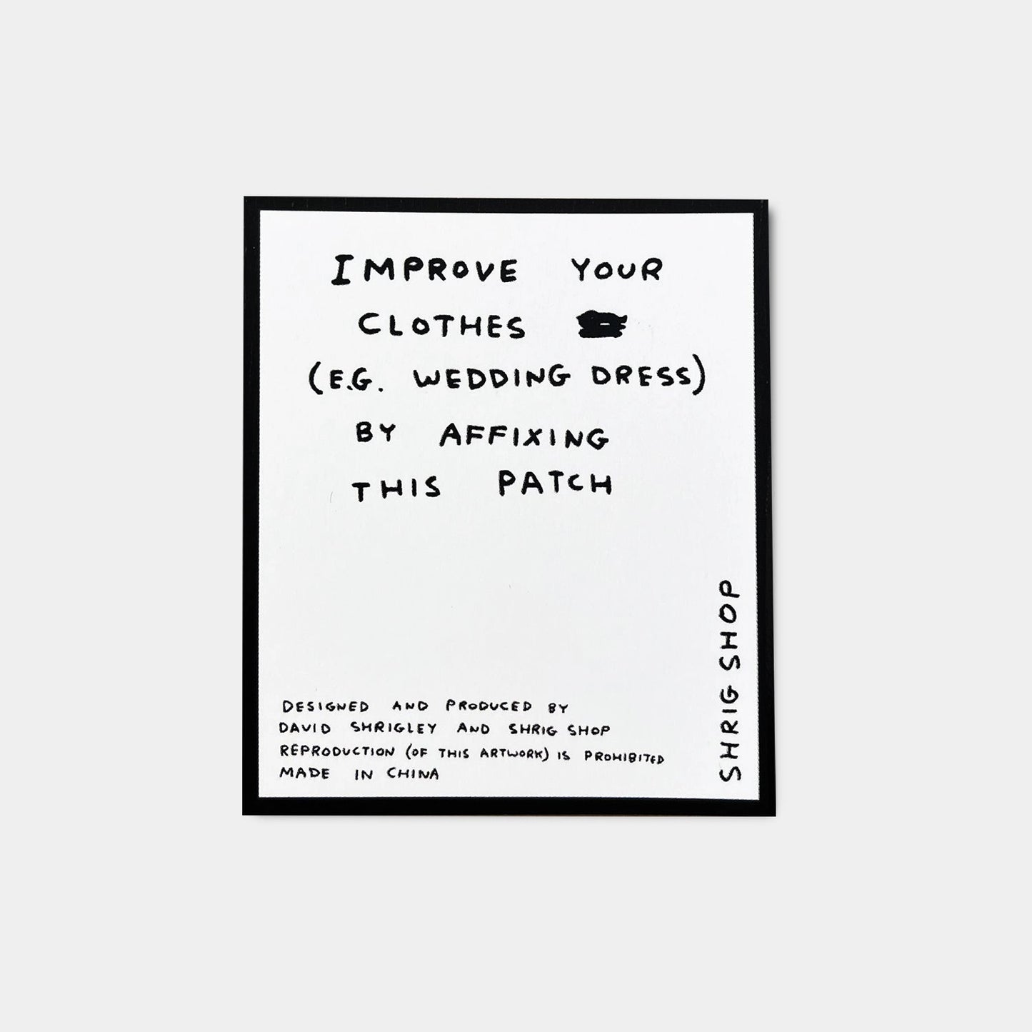 DAVID SHRIGLEY Nonsense Patch