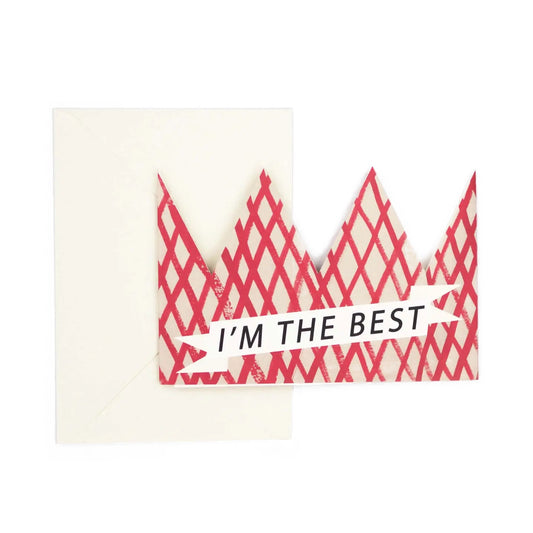 HADLEY PAPER GOODS Best Party Hat Card