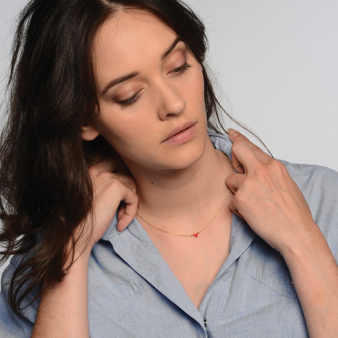 TITLEE Red Heart Necklace