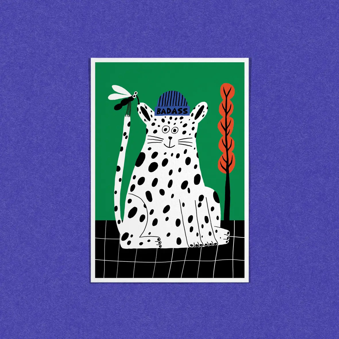 DANS LES DENTS Postcard BADASS