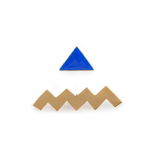 TITLEE x STEFFIE BROCOLI Zig Zag Enamel Pins