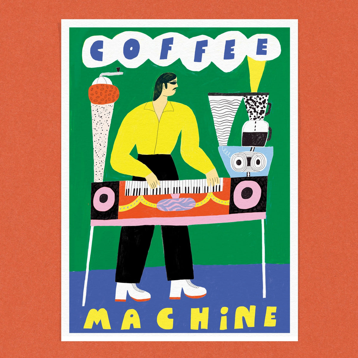 DANS LES DENTS Coffee Machine Print