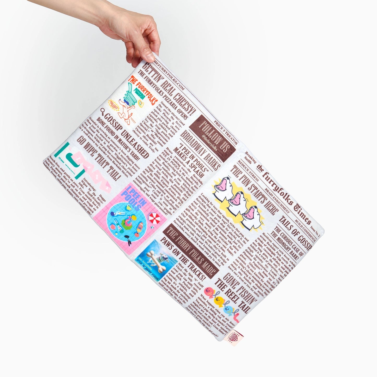 FURRY FOLKS Newspaper Nosework Toy