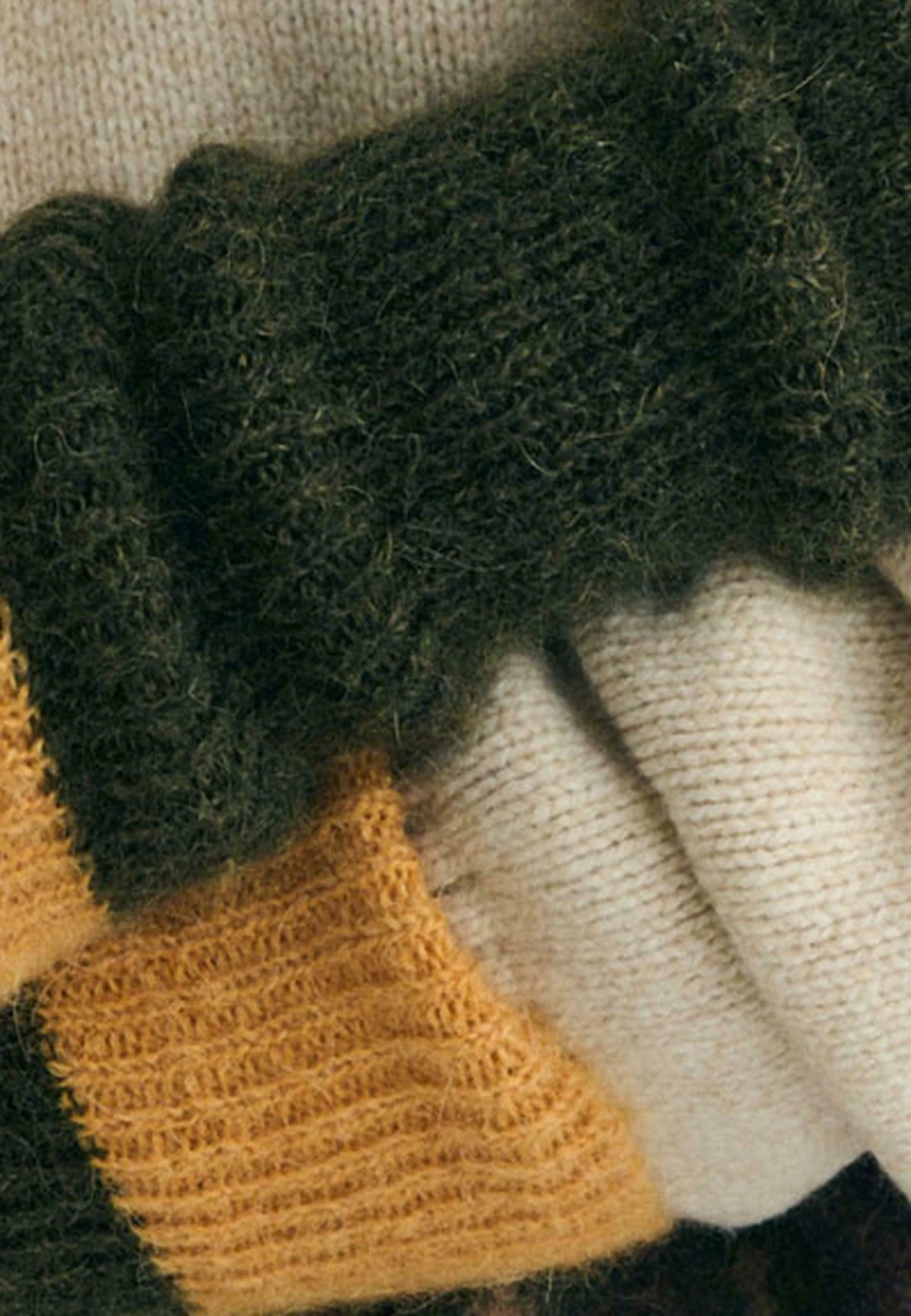 THINKING MU Maggie Gloves Green