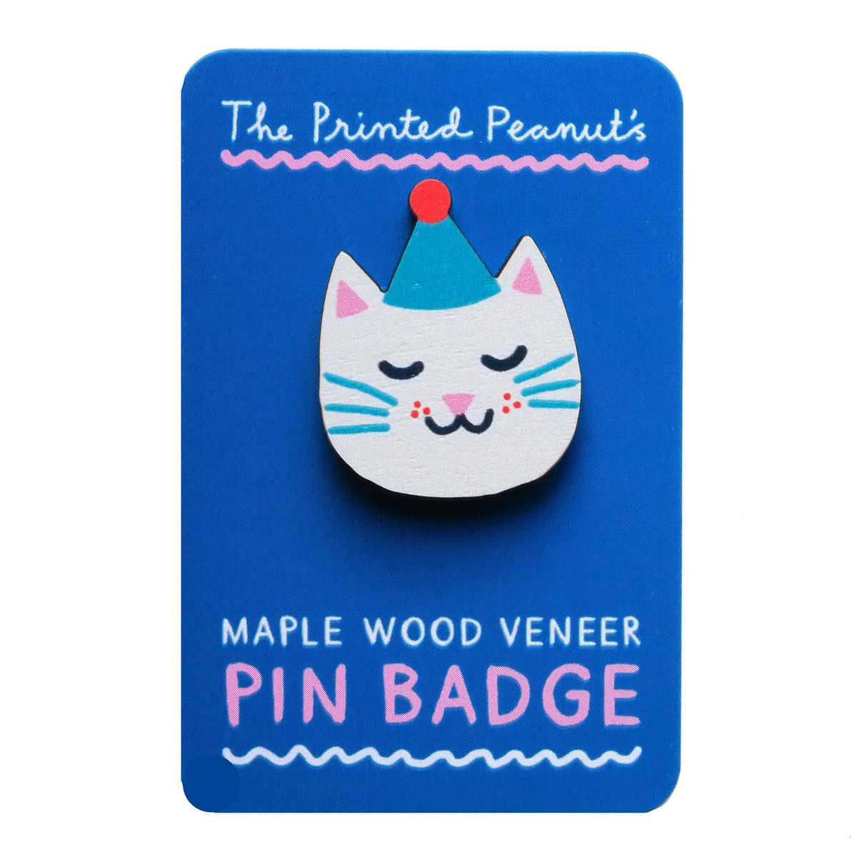 THE PRINTED PEANUT Cat Badge