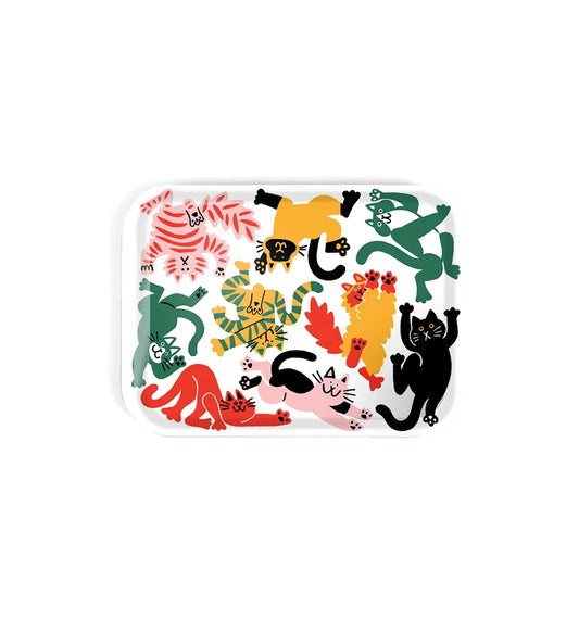 CARI VANDER YACHT Rectangle Cats Tray