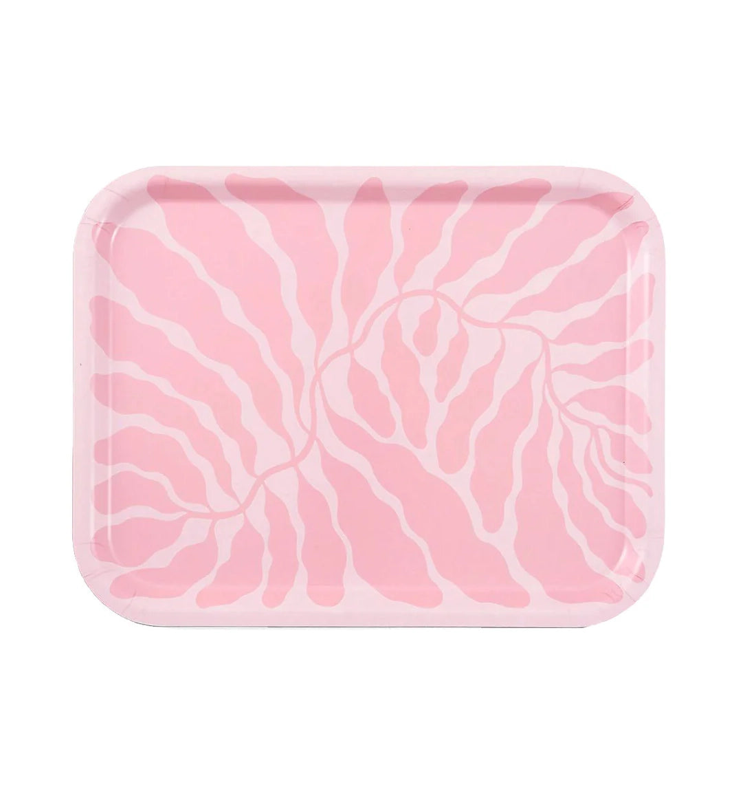 LINNEA ANDERSSON Pink Leaves Tray