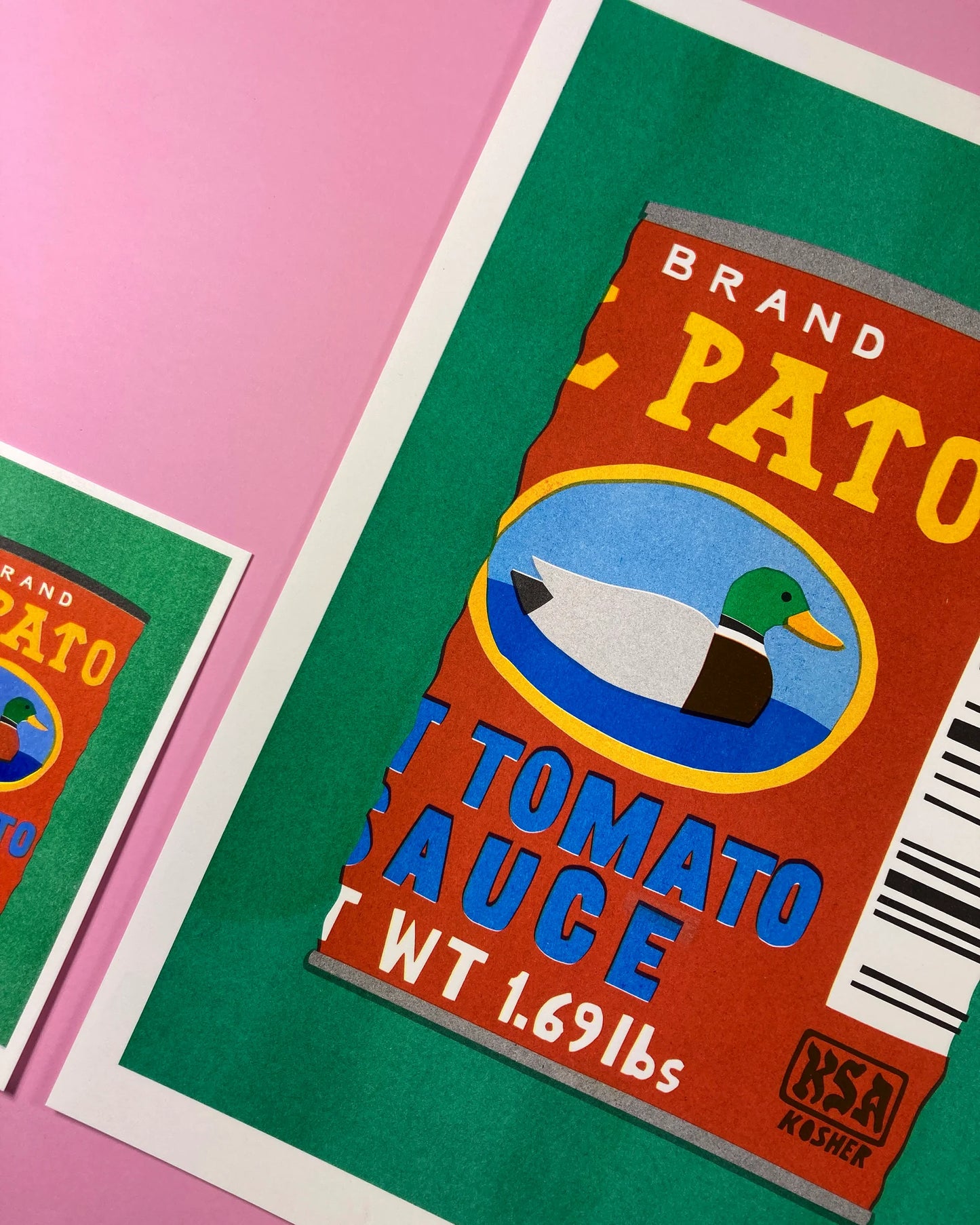 WE ARE OUT OF OFFICE A3 El Pato Risograph Print