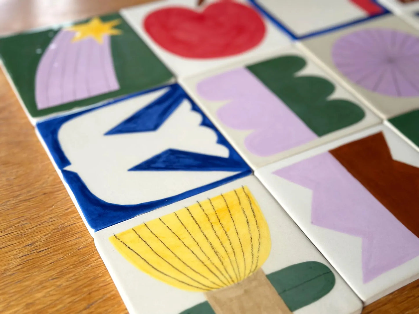 ANNE WENKEL Jardin Collection Ceramic Tiles