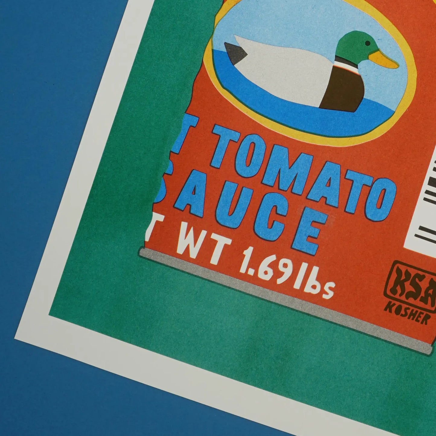 WE ARE OUT OF OFFICE A3 El Pato Risograph Print