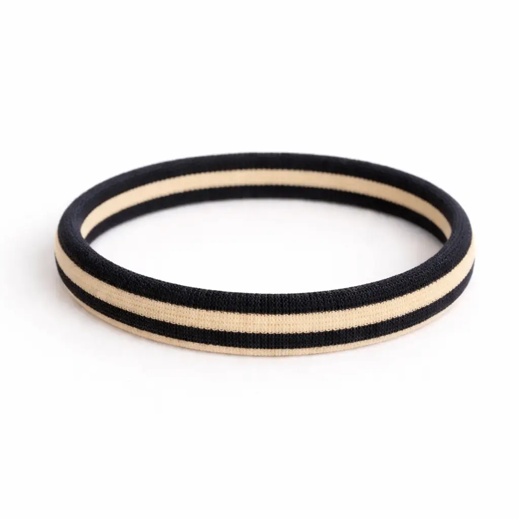 HERR & FRAU HEMPEL Beige & Black Hair Elastic