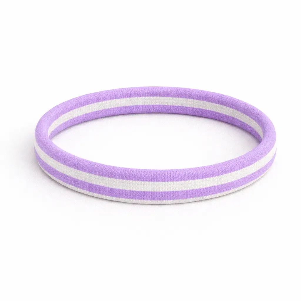 HERR & FRAU HEMPEL White & Lilac Hair Elastic