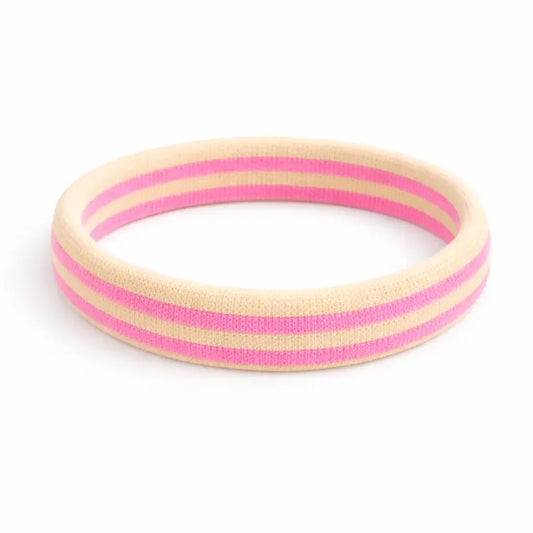 HERR & FRAU HEMPEL Cream & Pink Hair Elastic