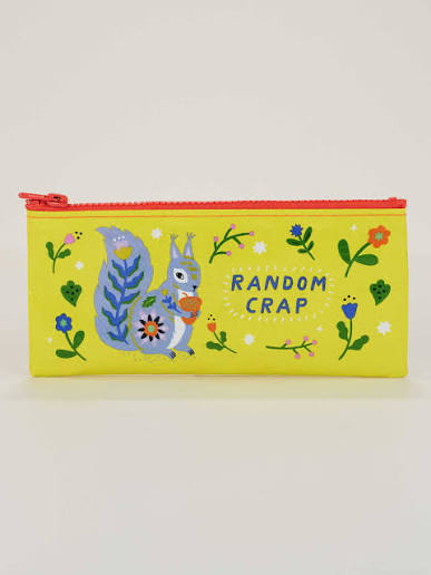 BLUE Q Random Crap Pencil Case