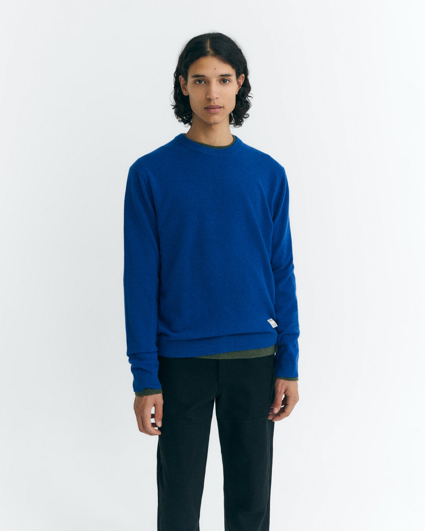THINKING MU Indigo Lucien Knitted Jumper
