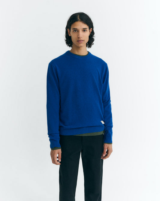 THINKING MU Indigo Lucien Knitted Jumper
