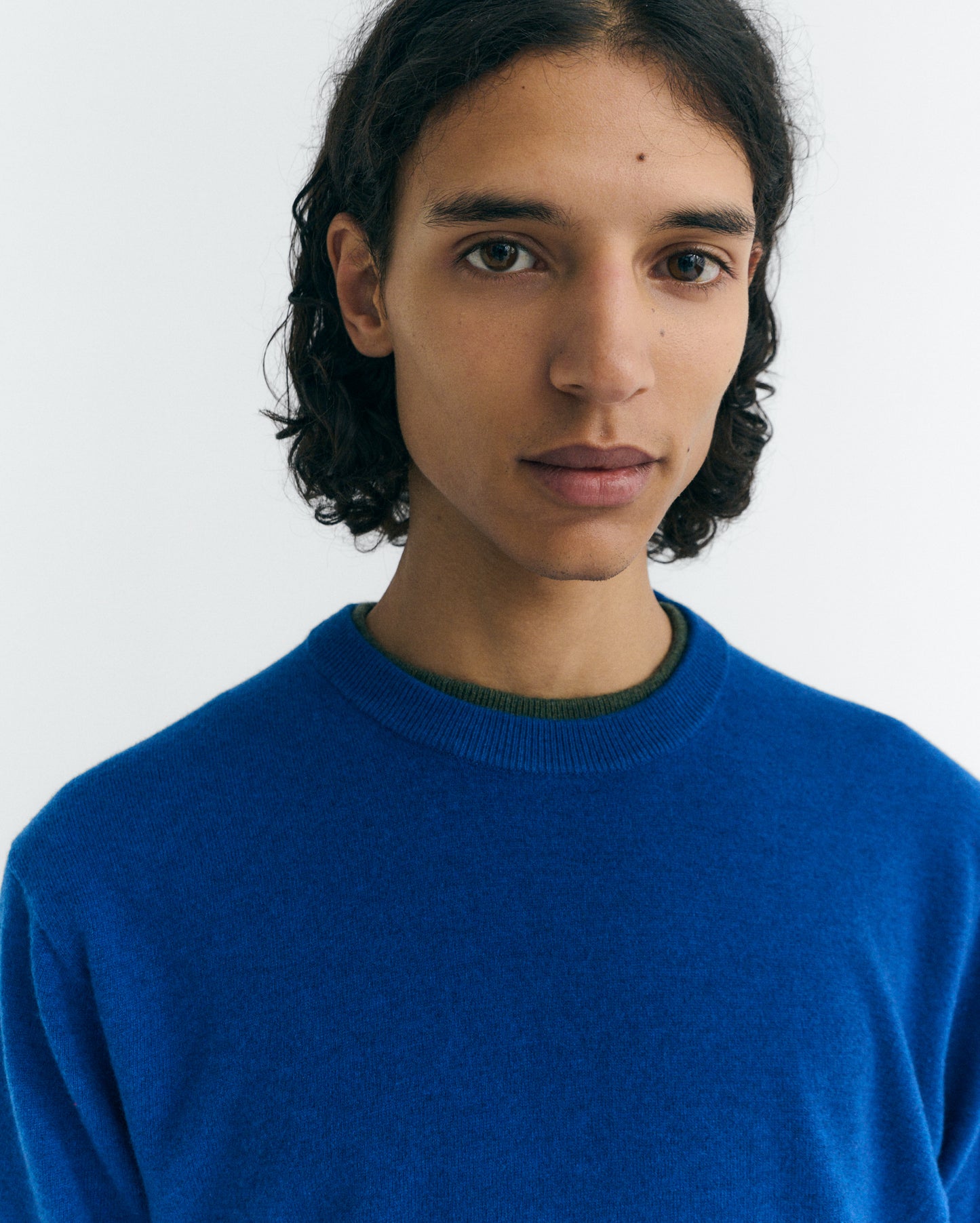 THINKING MU Indigo Lucien Knitted Jumper