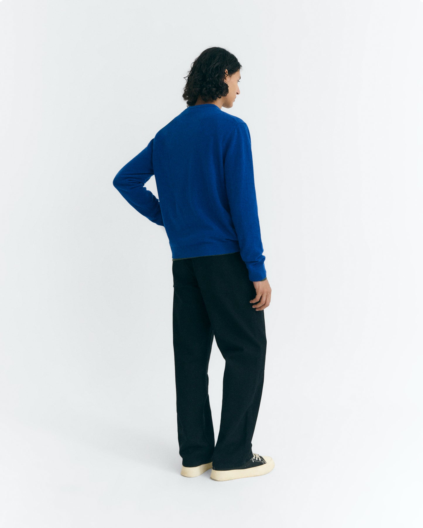 THINKING MU Indigo Lucien Knitted Jumper
