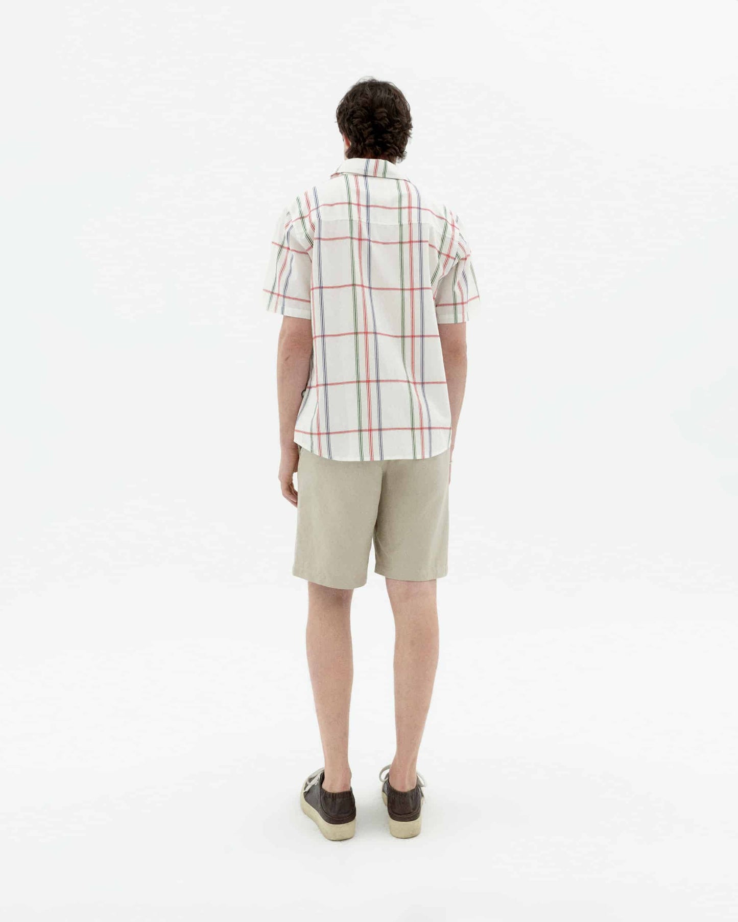 THINKING MU Checkered Tom shirt