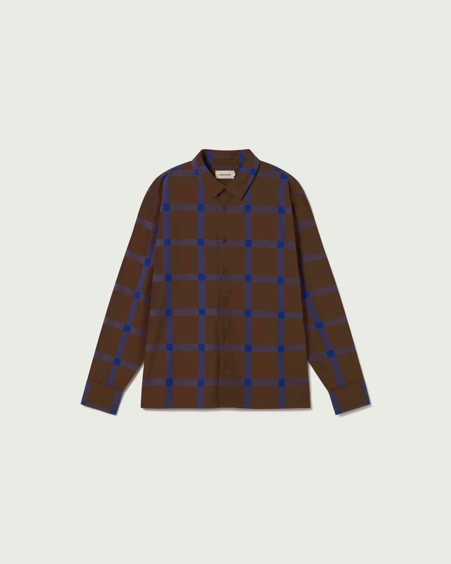 THINKING MU Jimbo Windowpane Shirt