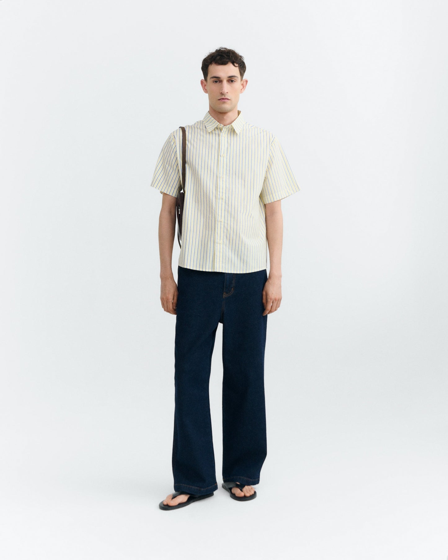 THINKING MU Colliure Stripes Paddy Shirt