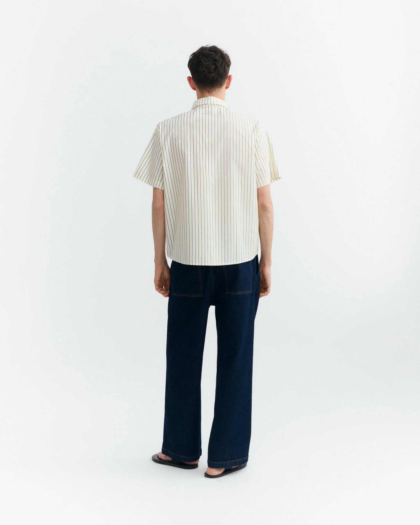 THINKING MU Colliure Stripes Paddy Shirt