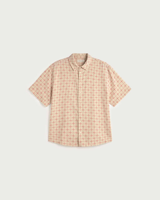 THINKING MU Lattice Ane Blouse