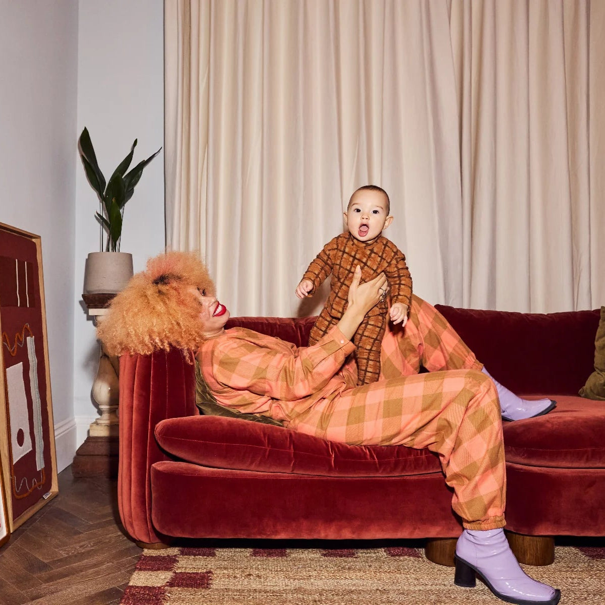 STUDIO KOTER - ADULT Otis Flannel Check Joggers