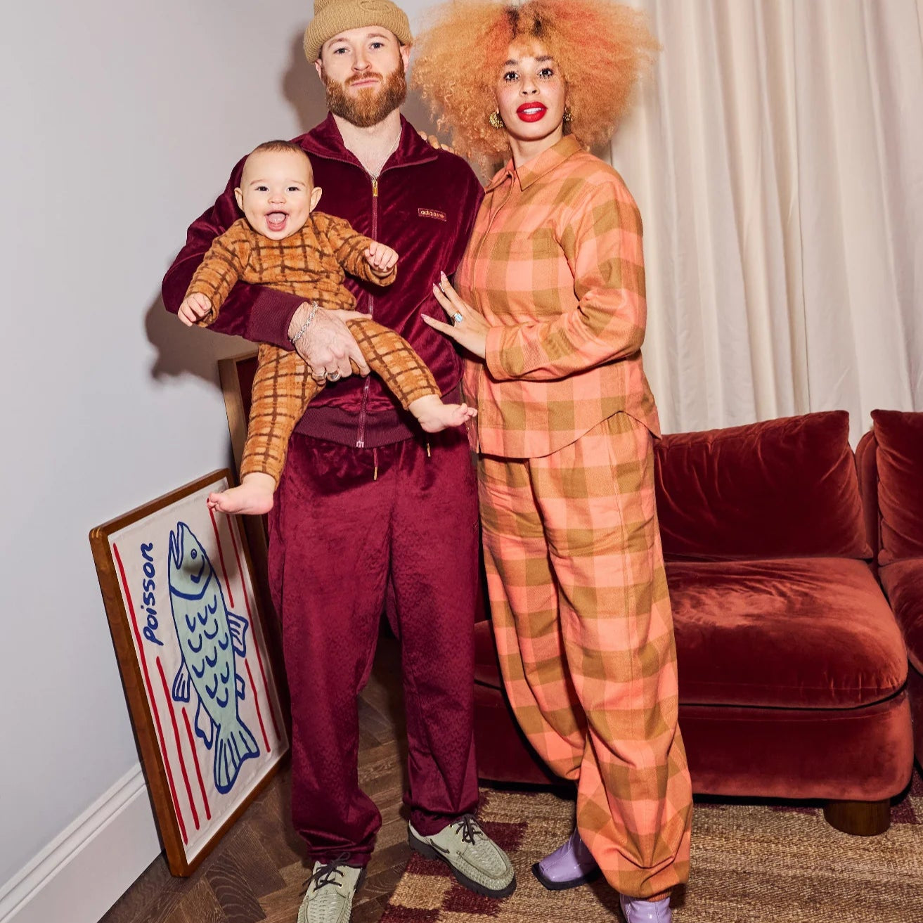 STUDIO KOTER - ADULT Otis Flannel Check Joggers