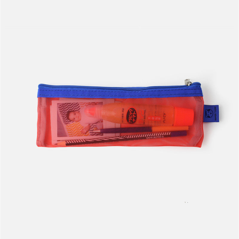 PAPIER TIGRE Mesh Pouch Red