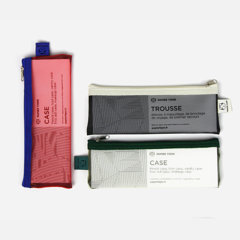 PAPIER TIGRE Mesh Pouch Red