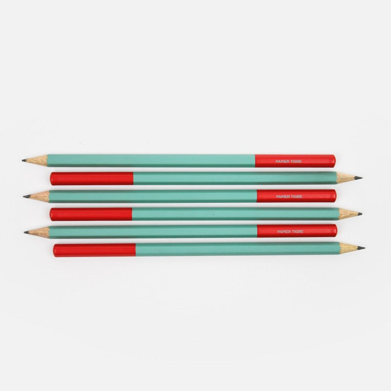PAPIER TIGRE Pencil Green & Brick