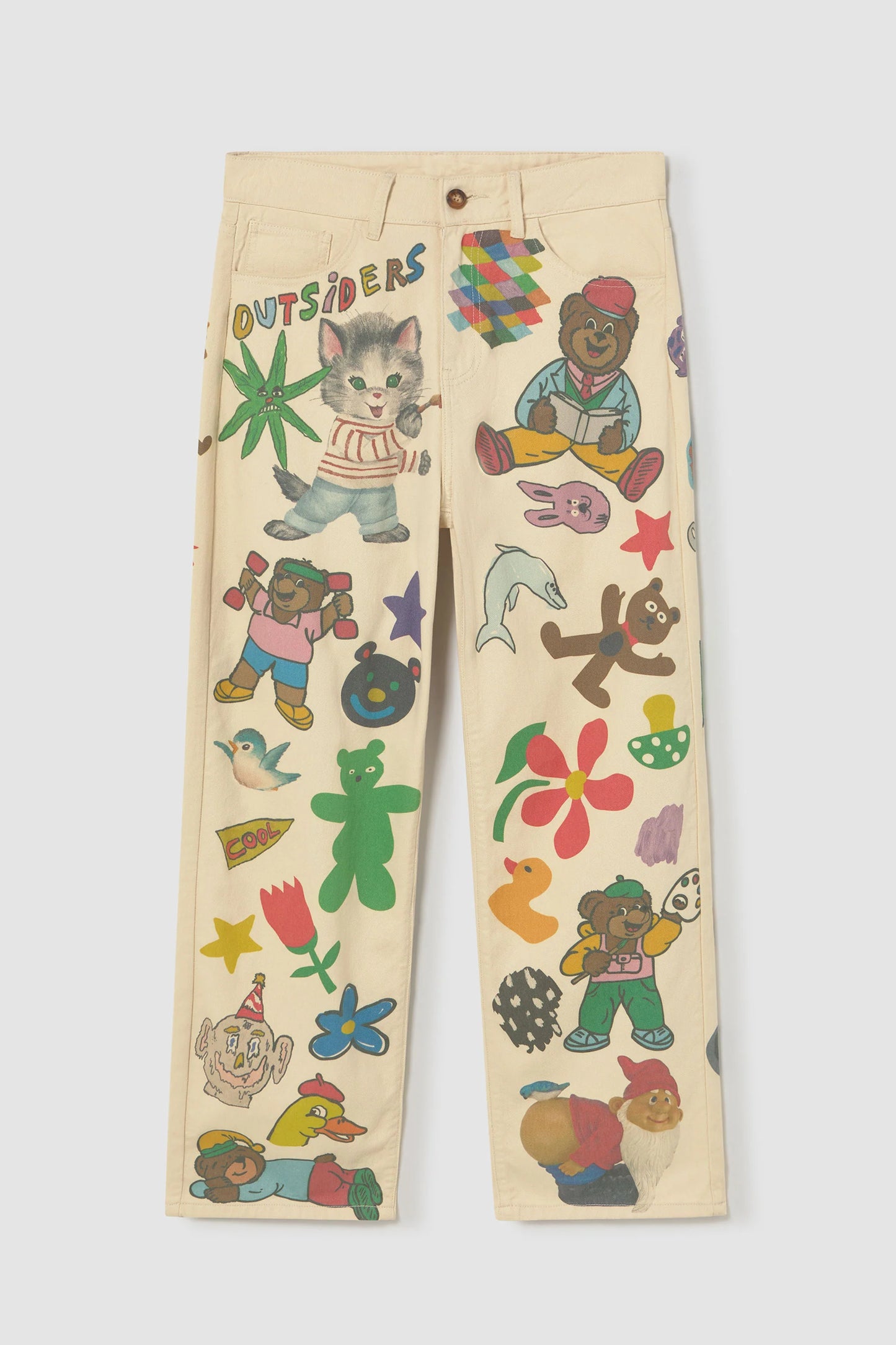 OUTSIDERS DIVISION Graphic Rave Trousers