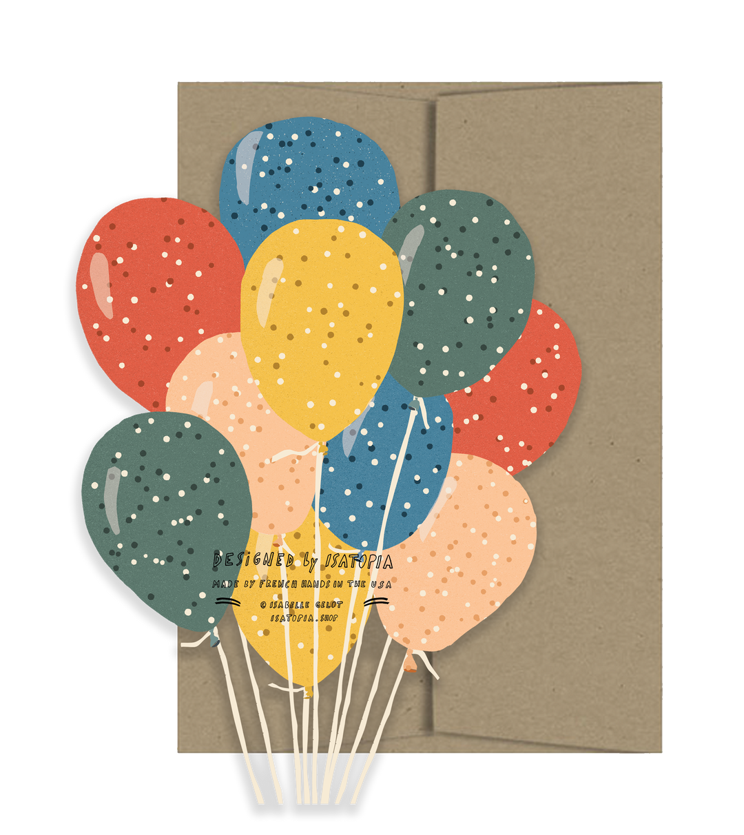 ISATOPIA Balloons Card