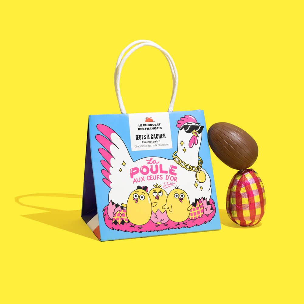 LE CHOCOLAT DES FRANCAIS Goose & Golden Eggs Bag 110g