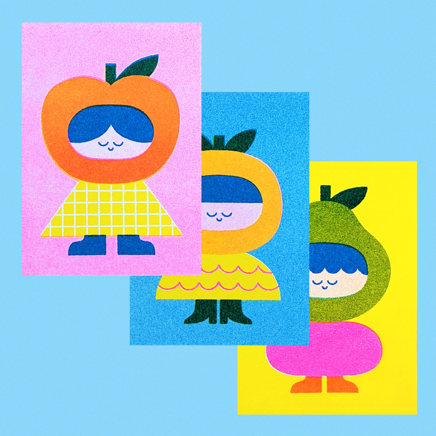 HELLO VONNIE Tiny Friend Risograph Prints