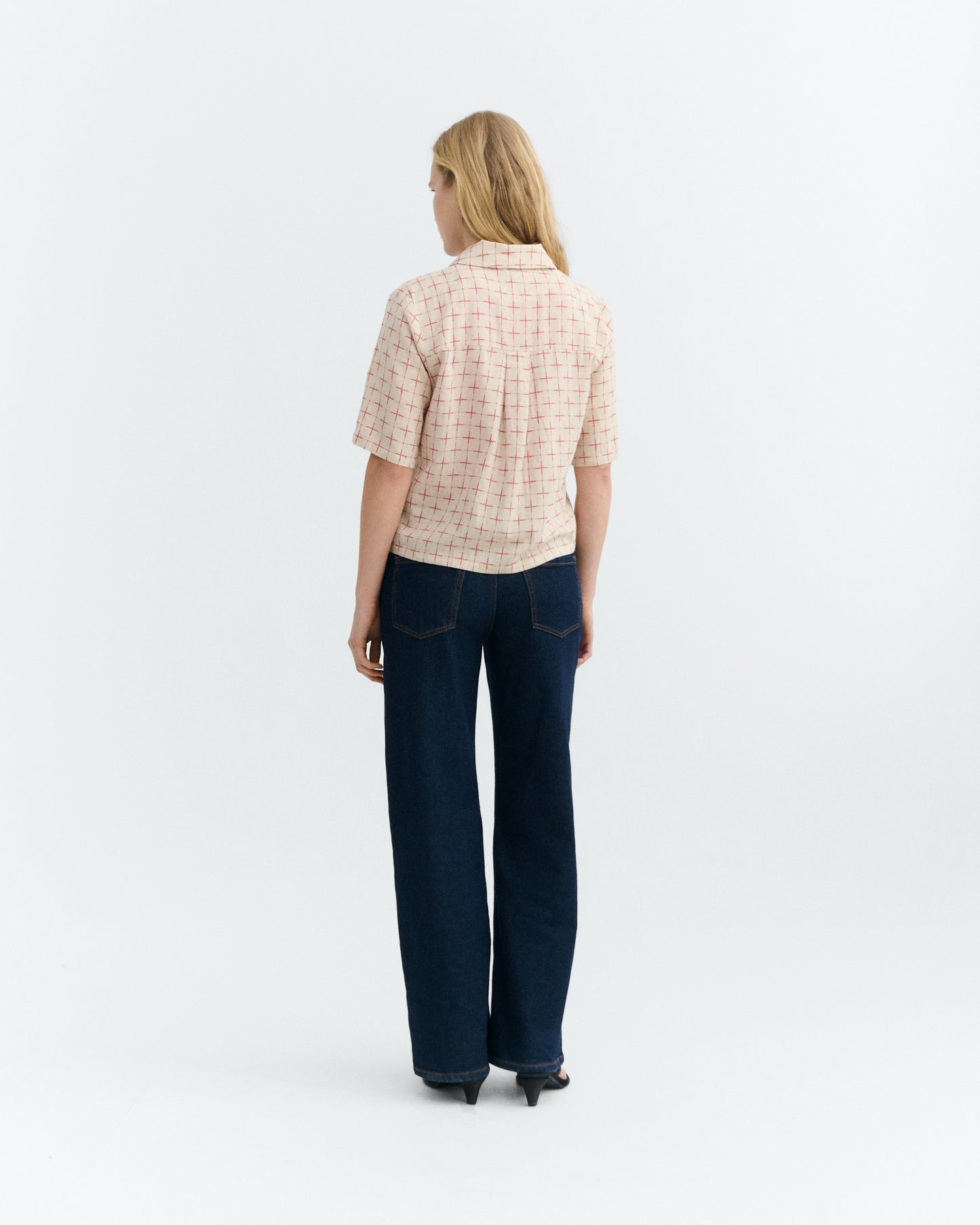 THINKING MU Lattice Ane Blouse
