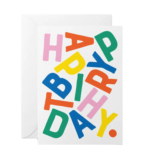 GRAPHIC FACTORY Happy Birthday Letters Card